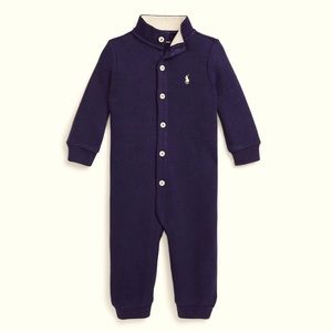 POLO RALPH LAUREN - Boy's French-Ribbed Cotton Coverall